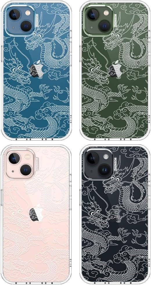 Case for iPhone 13 Pro Max, [Buffertech 6.6ft Military-Grade Drop Protection] [Anti Peel Off Tech] Clear TPU Bumper Phone Case Cover Design - Lemon - Colors B