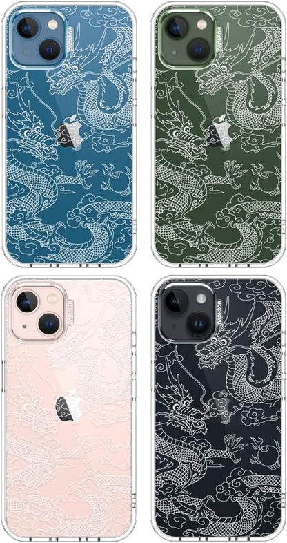 Case for iPhone 13 Pro Max, [Buffertech 6.6ft Military-Grade Drop Protection] [Anti Peel Off Tech] Clear TPU Bumper Phone Case Cover Design - Lemon - Colors B