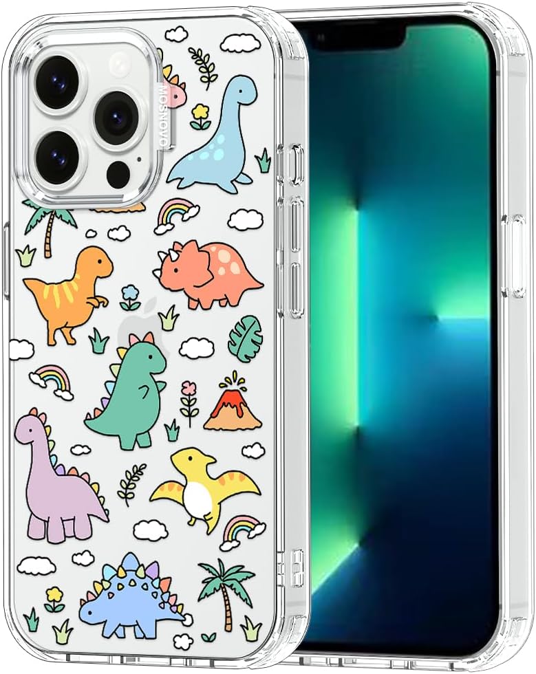 Case for iPhone 13 Pro Max, [Buffertech 6.6ft Military-Grade Drop Protection] [Anti Peel Off Tech] Clear TPU Bumper Phone Case Cover Design - Lemon - Colors B