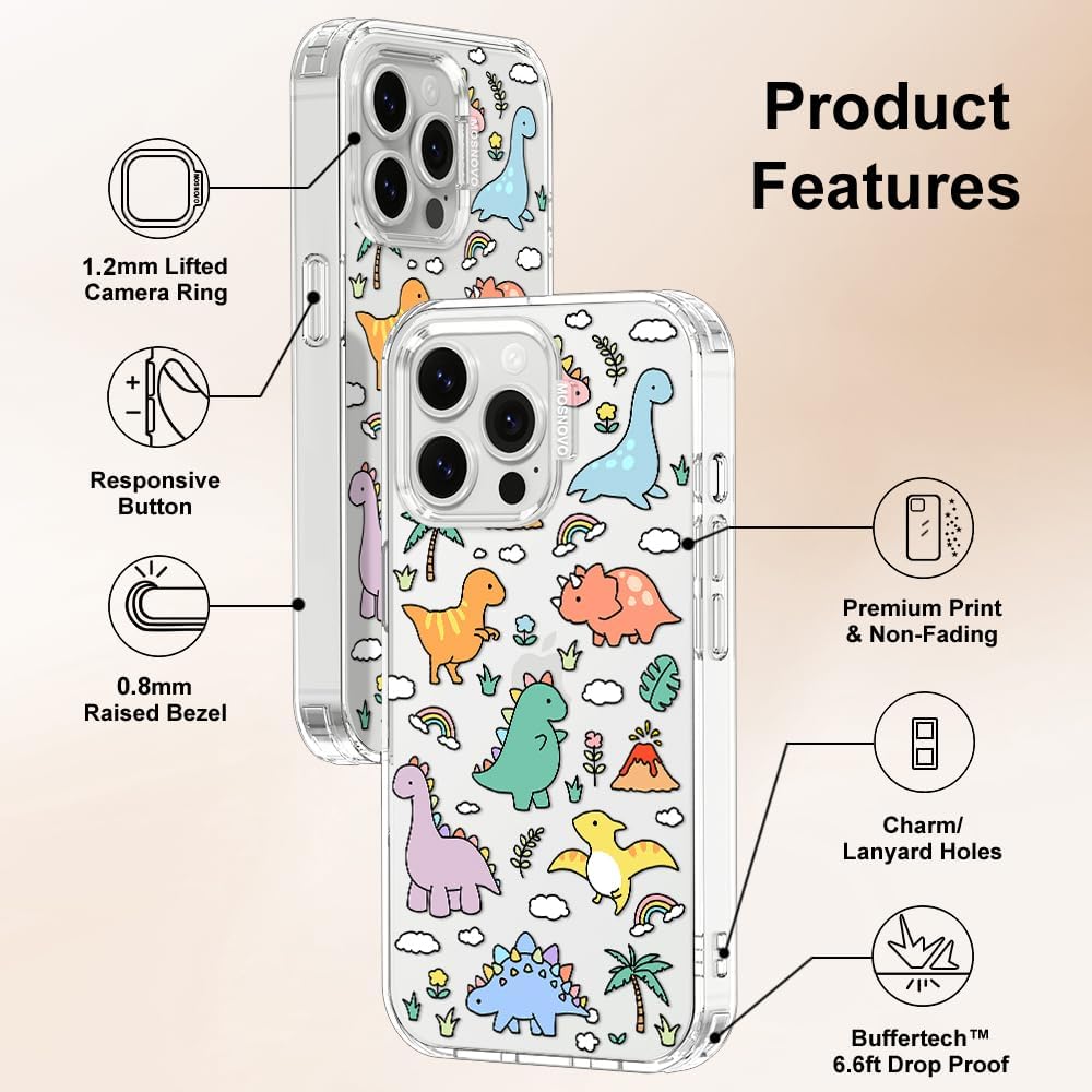 Case for iPhone 13 Pro Max, [Buffertech 6.6ft Military-Grade Drop Protection] [Anti Peel Off Tech] Clear TPU Bumper Phone Case Cover Design - Lemon - Colors B