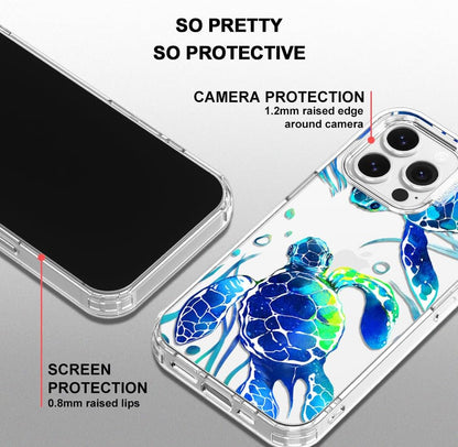 Case for iPhone 13 Pro Max, [Buffertech 6.6ft Military-Grade Drop Protection] [Anti Peel Off Tech] Clear TPU Bumper Phone Case Cover Design - Lemon - Colors B