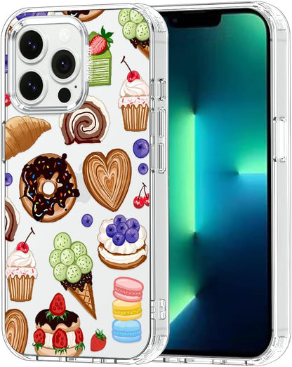 Case for iPhone 13 Pro Max, [Buffertech 6.6ft Military-Grade Drop Protection] [Anti Peel Off Tech] Clear TPU Bumper Phone Case Cover Design - Lemon - Colors B