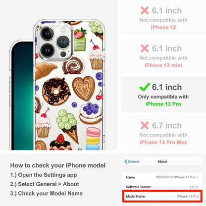Case for iPhone 13 Pro Max, [Buffertech 6.6ft Military-Grade Drop Protection] [Anti Peel Off Tech] Clear TPU Bumper Phone Case Cover Design - Lemon - Colors B