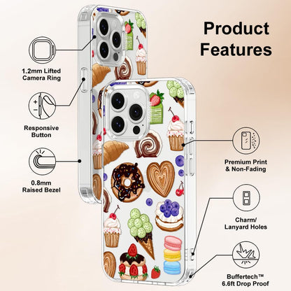 Case for iPhone 13 Pro Max, [Buffertech 6.6ft Military-Grade Drop Protection] [Anti Peel Off Tech] Clear TPU Bumper Phone Case Cover Design - Lemon - Colors B