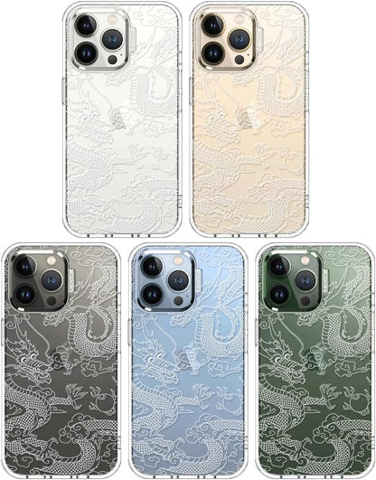Case for iPhone 13 Pro Max, [Buffertech 6.6ft Military-Grade Drop Protection] [Anti Peel Off Tech] Clear TPU Bumper Phone Case Cover Design - Lemon - Colors B