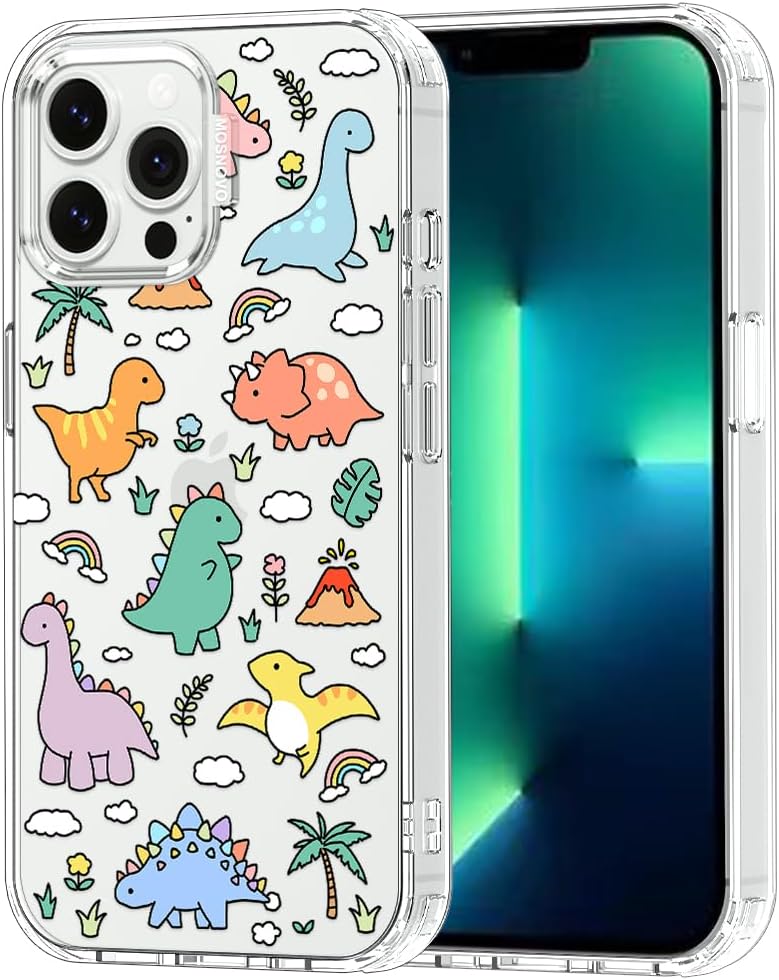 Case for iPhone 13 Pro Max, [Buffertech 6.6ft Military-Grade Drop Protection] [Anti Peel Off Tech] Clear TPU Bumper Phone Case Cover Design - Lemon - Colors B