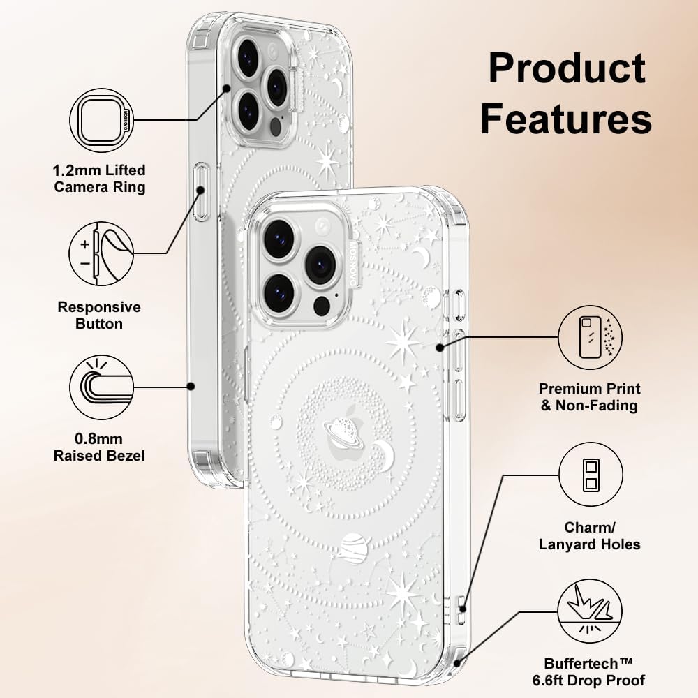 Case for iPhone 13 Pro Max, [Buffertech 6.6ft Military-Grade Drop Protection] [Anti Peel Off Tech] Clear TPU Bumper Phone Case Cover Design - Lemon - Colors B