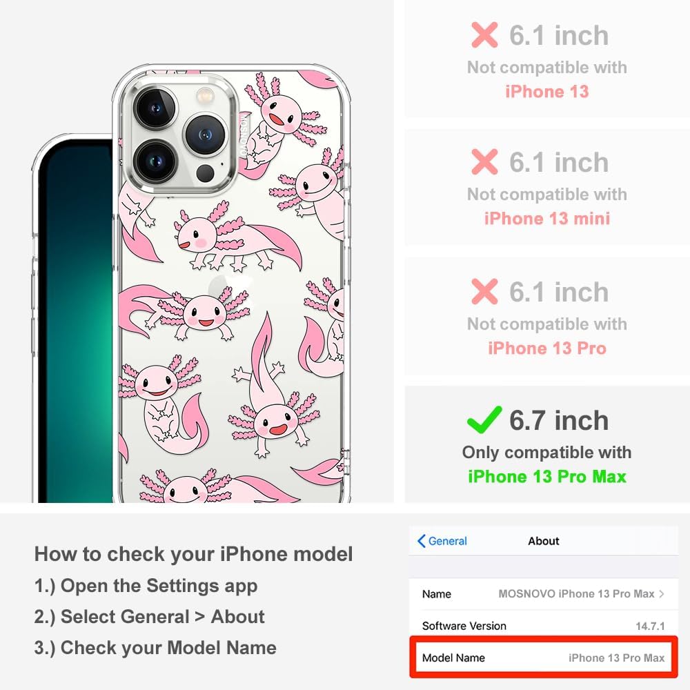 Case for iPhone 13 Pro Max, [Buffertech 6.6ft Military-Grade Drop Protection] [Anti Peel Off Tech] Clear TPU Bumper Phone Case Cover Design - Lemon - Colors B