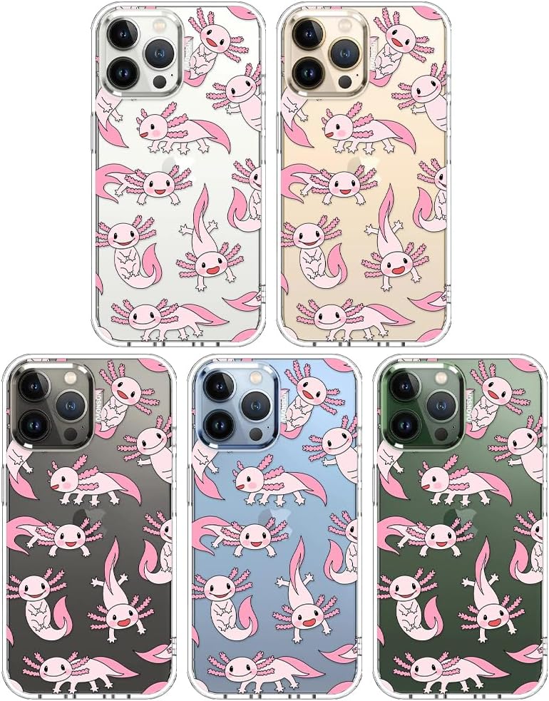 Case for iPhone 13 Pro Max, [Buffertech 6.6ft Military-Grade Drop Protection] [Anti Peel Off Tech] Clear TPU Bumper Phone Case Cover Design - Lemon - Colors B