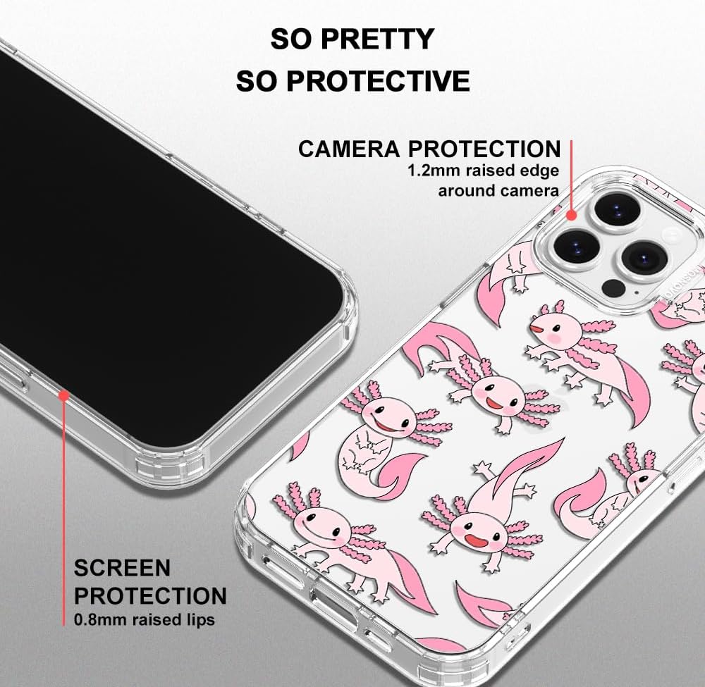 Case for iPhone 13 Pro Max, [Buffertech 6.6ft Military-Grade Drop Protection] [Anti Peel Off Tech] Clear TPU Bumper Phone Case Cover Design - Lemon - Colors B