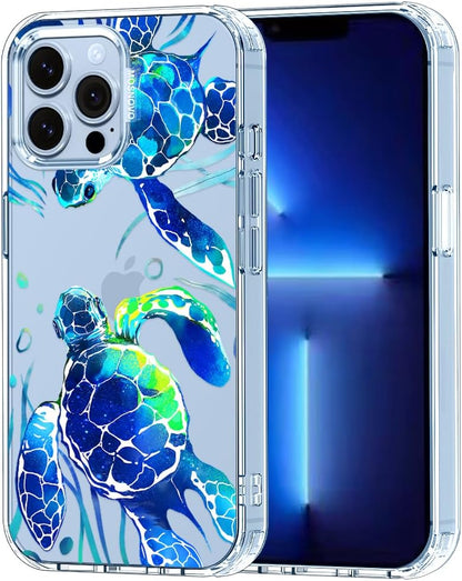 Case for iPhone 13 Pro Max, [Buffertech 6.6ft Military-Grade Drop Protection] [Anti Peel Off Tech] Clear TPU Bumper Phone Case Cover Design - Lemon - Colors B