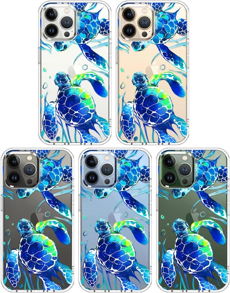 Case for iPhone 13 Pro Max, [Buffertech 6.6ft Military-Grade Drop Protection] [Anti Peel Off Tech] Clear TPU Bumper Phone Case Cover Design - Lemon - Colors B