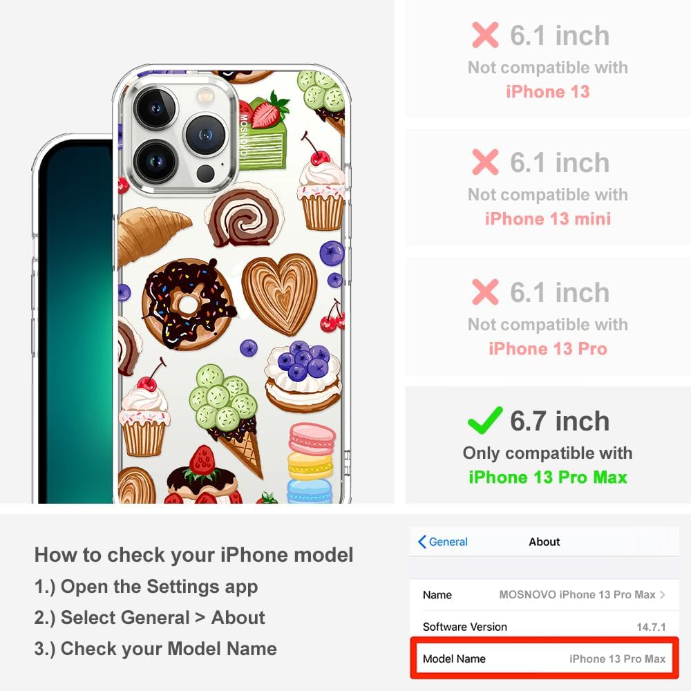 Case for iPhone 13 Pro Max, [Buffertech 6.6ft Military-Grade Drop Protection] [Anti Peel Off Tech] Clear TPU Bumper Phone Case Cover Design - Lemon - Colors B