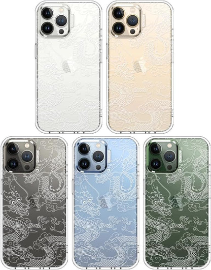 Case for iPhone 13 Pro Max, [Buffertech 6.6ft Military-Grade Drop Protection] [Anti Peel Off Tech] Clear TPU Bumper Phone Case Cover Design - Lemon - Colors B