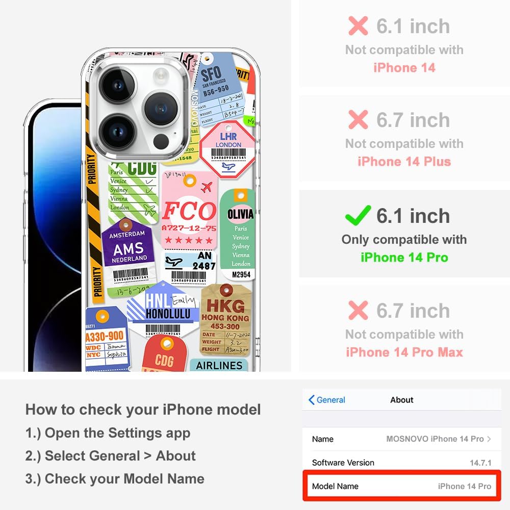 Case for iPhone 13 Pro Max, [Buffertech 6.6ft Military-Grade Drop Protection] [Anti Peel Off Tech] Clear TPU Bumper Phone Case Cover Design - Lemon - Colors B