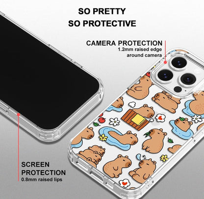 Case for iPhone 13 Pro Max, [Buffertech 6.6ft Military-Grade Drop Protection] [Anti Peel Off Tech] Clear TPU Bumper Phone Case Cover Design - Lemon - Colors B