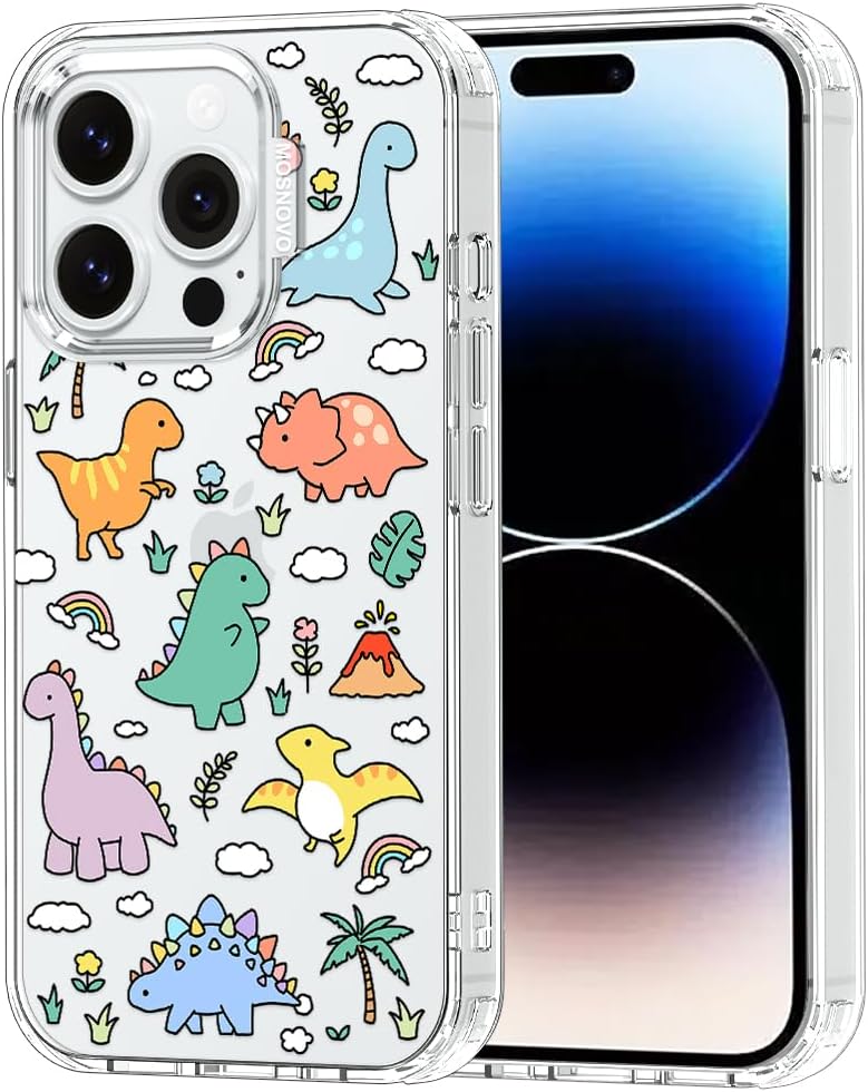 Case for iPhone 13 Pro Max, [Buffertech 6.6ft Military-Grade Drop Protection] [Anti Peel Off Tech] Clear TPU Bumper Phone Case Cover Design - Lemon - Colors B