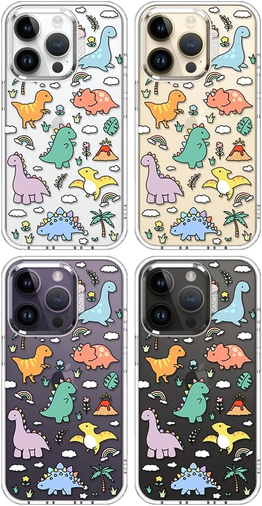 Case for iPhone 13 Pro Max, [Buffertech 6.6ft Military-Grade Drop Protection] [Anti Peel Off Tech] Clear TPU Bumper Phone Case Cover Design - Lemon - Colors B