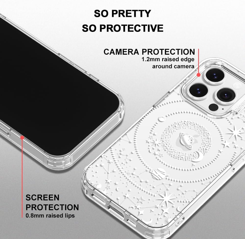Case for iPhone 13 Pro Max, [Buffertech 6.6ft Military-Grade Drop Protection] [Anti Peel Off Tech] Clear TPU Bumper Phone Case Cover Design - Lemon - Colors B