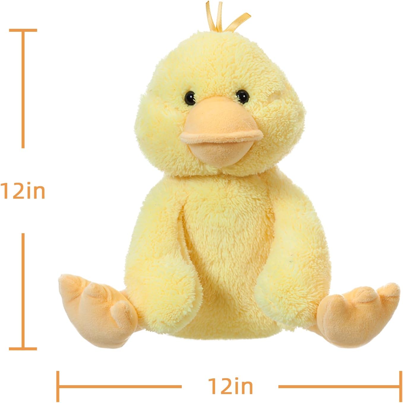 Toys Plush Yellow Duck Soft Stuffed Animal Velvet 12''