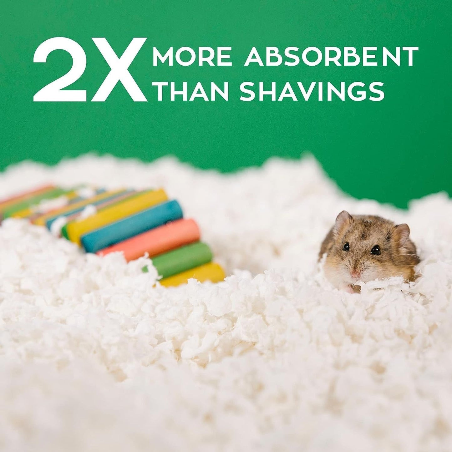 Confetti Small Pet Bedding, 99% Dust-Free Natural Paper with Superior 10 Day Odor Control & Absorption for Guinea Pigs, Hamsters, 50L, (Pack May Vary) (L0410) | 2X more absorbent, 99% dust free, odor control, Biodegradable and compostable, For hamsters,