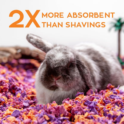Confetti Small Pet Bedding, 99% Dust-Free Natural Paper with Superior 10 Day Odor Control & Absorption for Guinea Pigs, Hamsters, 50L, (Pack May Vary) (L0410) | 2X more absorbent, 99% dust free, odor control, Biodegradable and compostable, For hamsters,