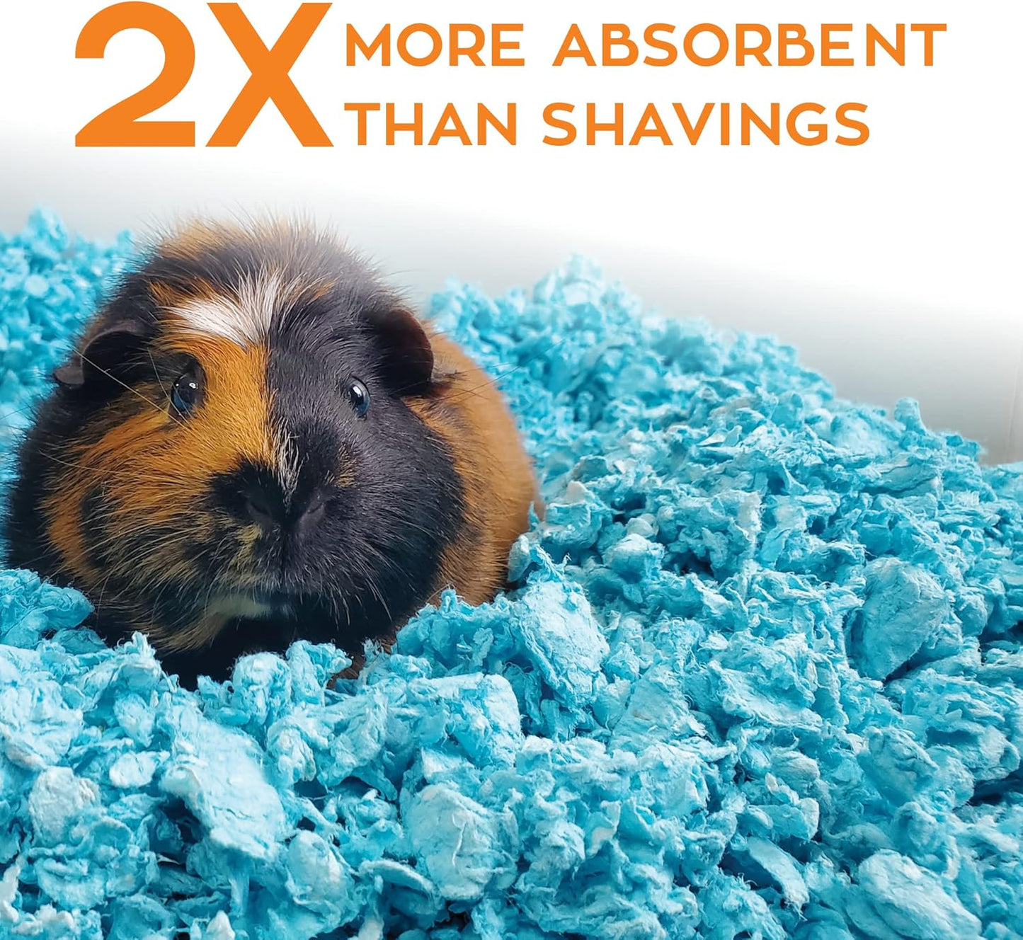 Confetti Small Pet Bedding, 99% Dust-Free Natural Paper with Superior 10 Day Odor Control & Absorption for Guinea Pigs, Hamsters, 50L, (Pack May Vary) (L0410) | 2X more absorbent, 99% dust free, odor control, Biodegradable and compostable, For hamsters,