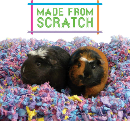 Confetti Small Pet Bedding, 99% Dust-Free Natural Paper with Superior 10 Day Odor Control & Absorption for Guinea Pigs, Hamsters, 50L, (Pack May Vary) (L0410) | 2X more absorbent, 99% dust free, odor control, Biodegradable and compostable, For hamsters,