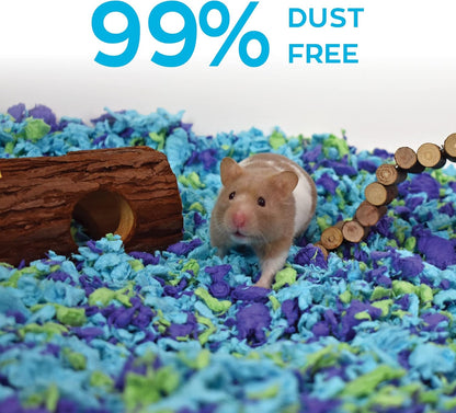 Confetti Small Pet Bedding, 99% Dust-Free Natural Paper with Superior 10 Day Odor Control & Absorption for Guinea Pigs, Hamsters, 50L, (Pack May Vary) (L0410) | 2X more absorbent, 99% dust free, odor control, Biodegradable and compostable, For hamsters,